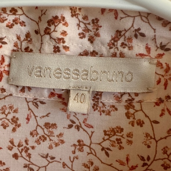 Vanessa Bruno Pink Floral Button Down Shirt - Picture 7 of 8